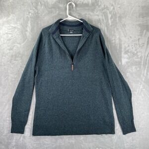 SmartWool Sweater men's Large 1/4 Zip Merino Wool Blend Pullover Outdoor Cozy